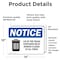 Signmission Lid Trash Container Remain Closed All Times, 14 in W x Rectangle, Vinyl Decal OS-2PACK-NS-D-1014-L-15883 - alternate 5